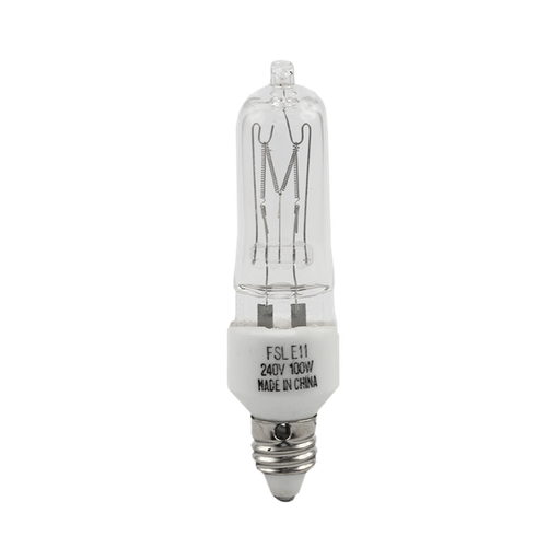 [H21655] JD Halogen Lamp Clear 100W 2700K 240V E11