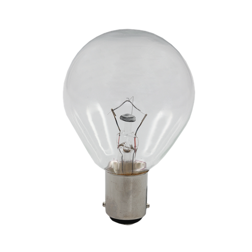 [B7352] Incandescent Fancy Round Clear 25W 24V 2700K BA15d