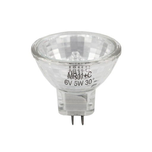 [H68063] Halogen Dichroic MR11 5W 6V 30D 3200K G4 Dimmable